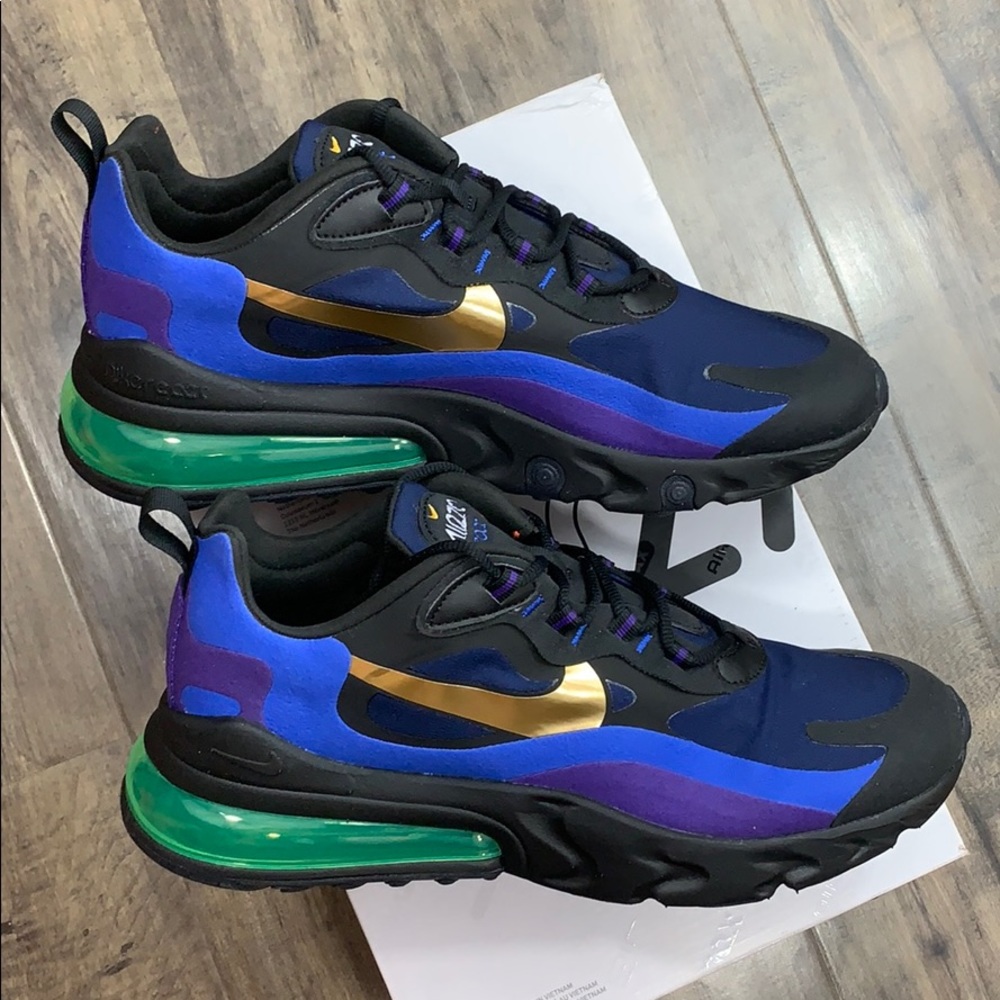 NIKE AIR MAX 270 REACT black/university gold - Picture 14 of 16